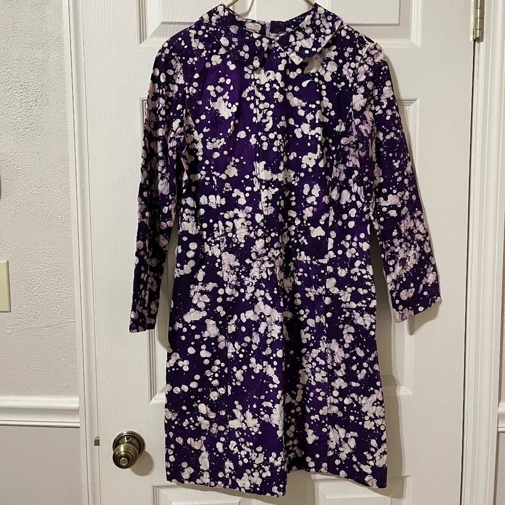 Vintage purple splatter dress